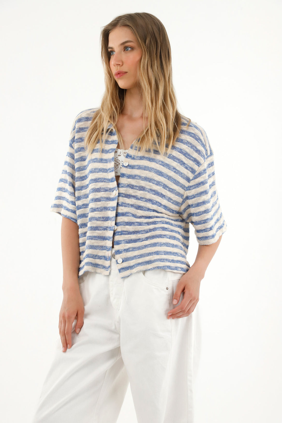 Women's Striped Woven Shirt