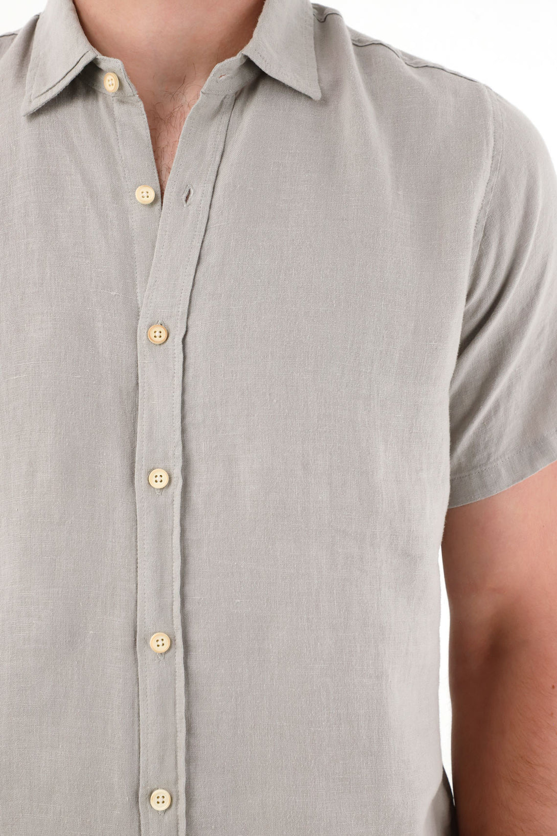 Gray Linen Shirt for Men