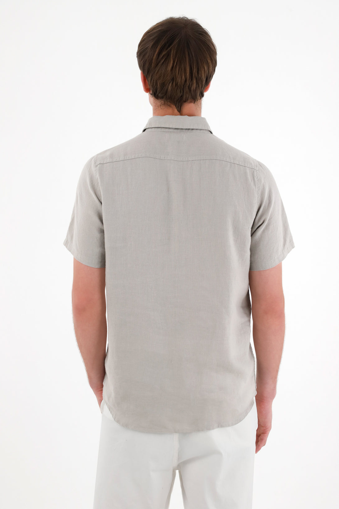 Gray Linen Shirt for Men