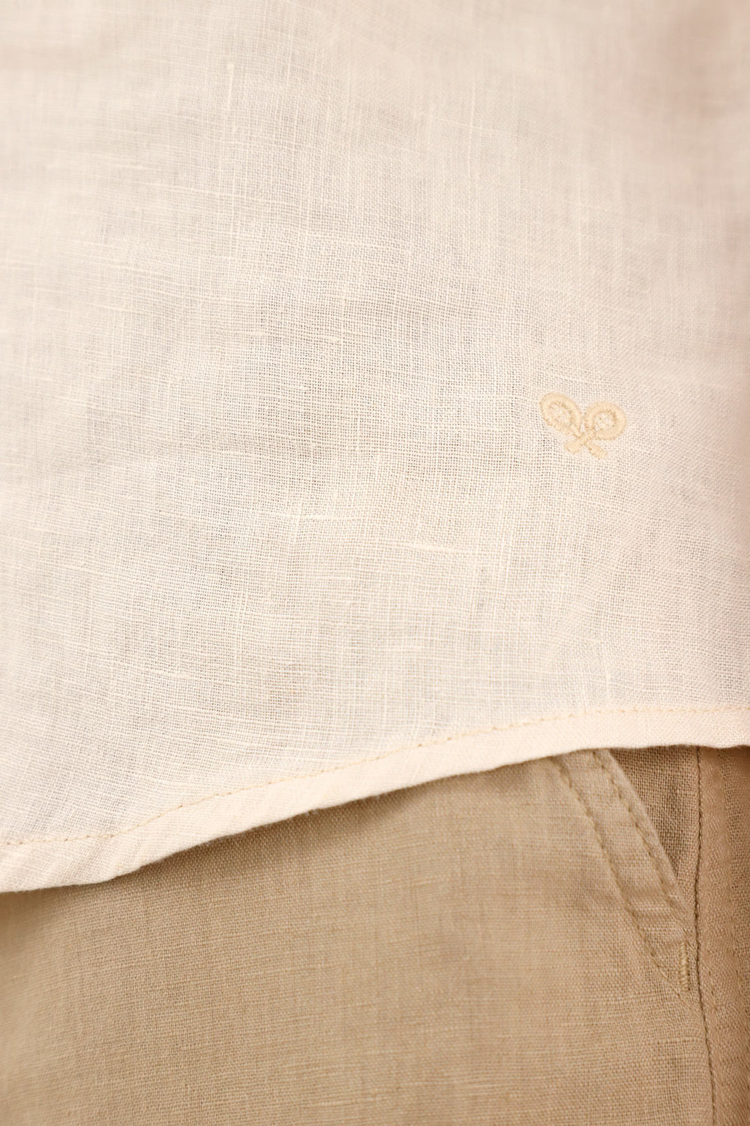 Camisa en lino crudo para hombre