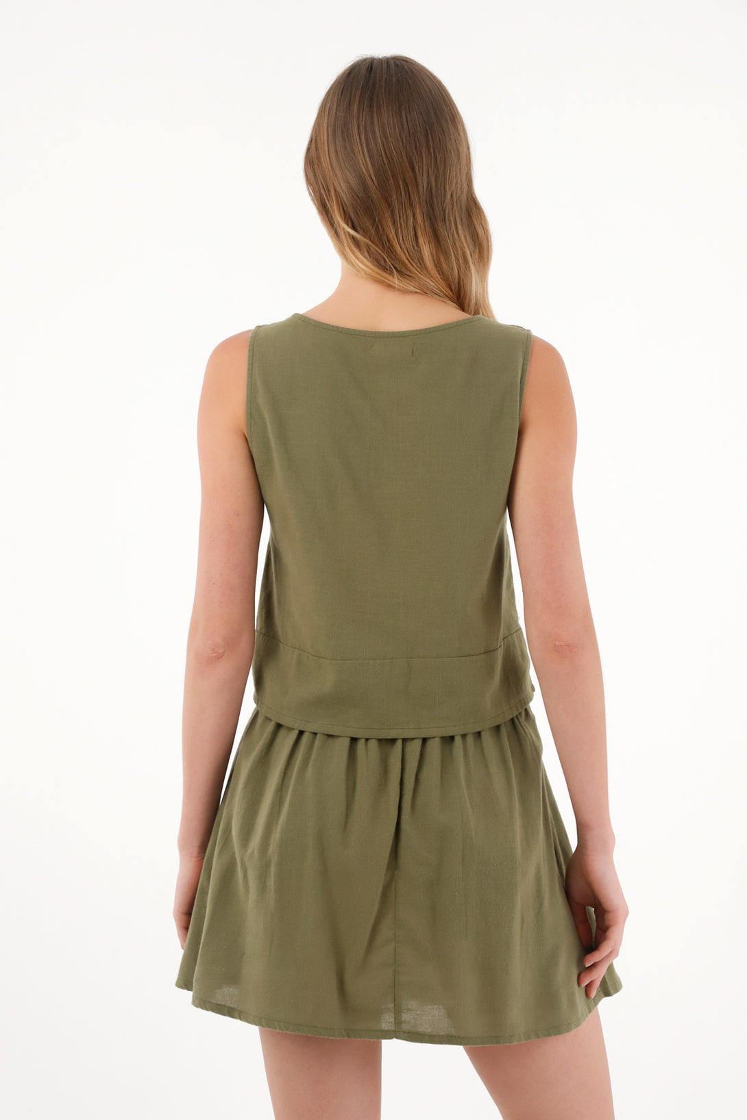 Women's Green Front Adjustable Strap Shirt