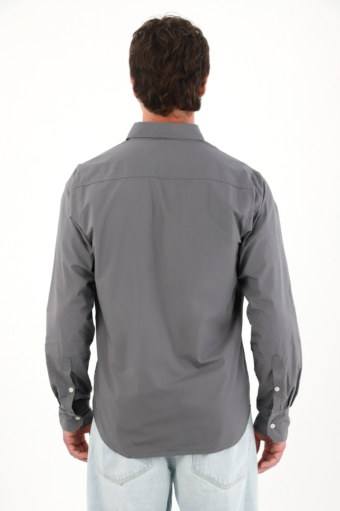 Classic Long Sleeve Gray Shirt for Men