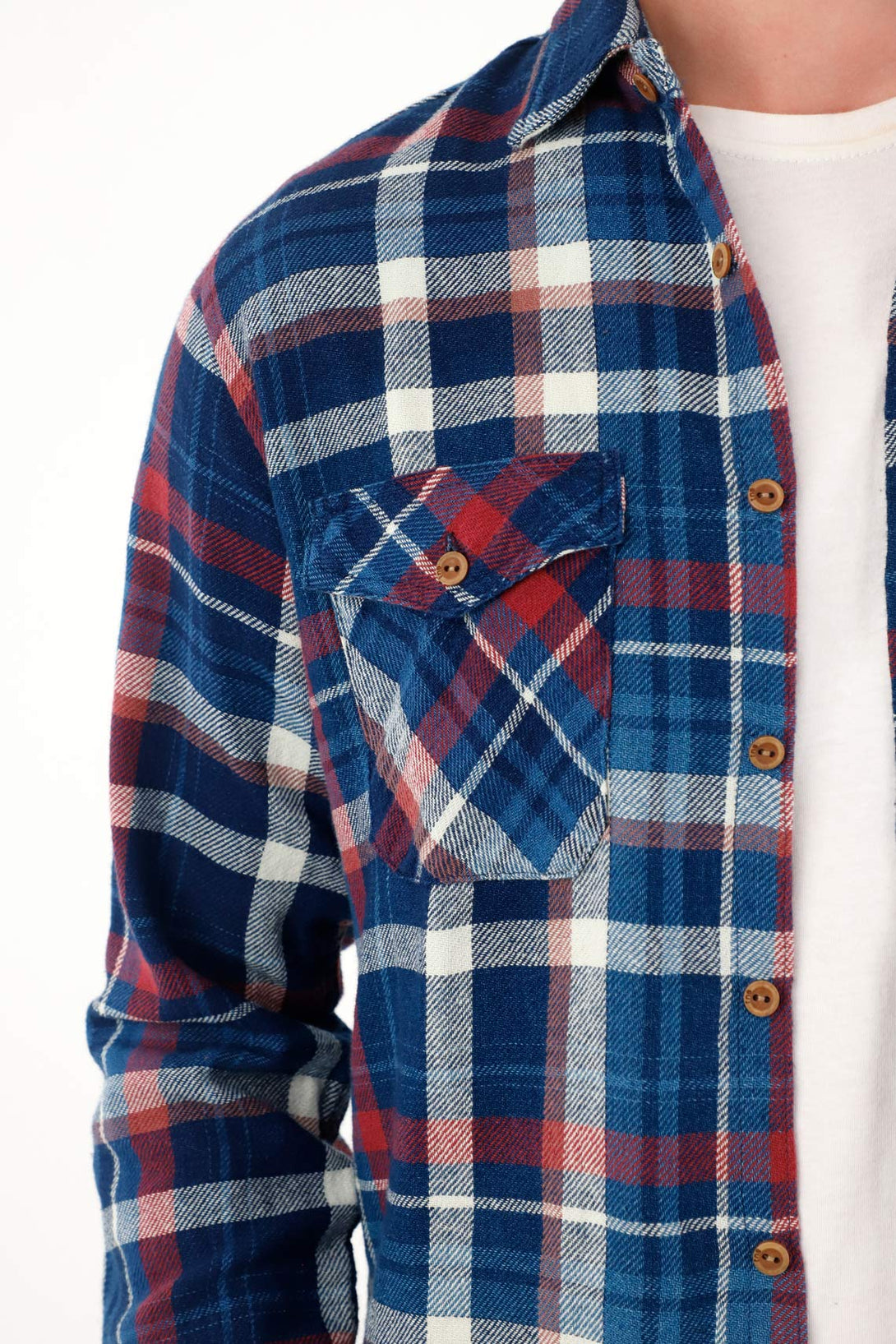 Men's Multicolor Plaid Long Sleeve Shirt