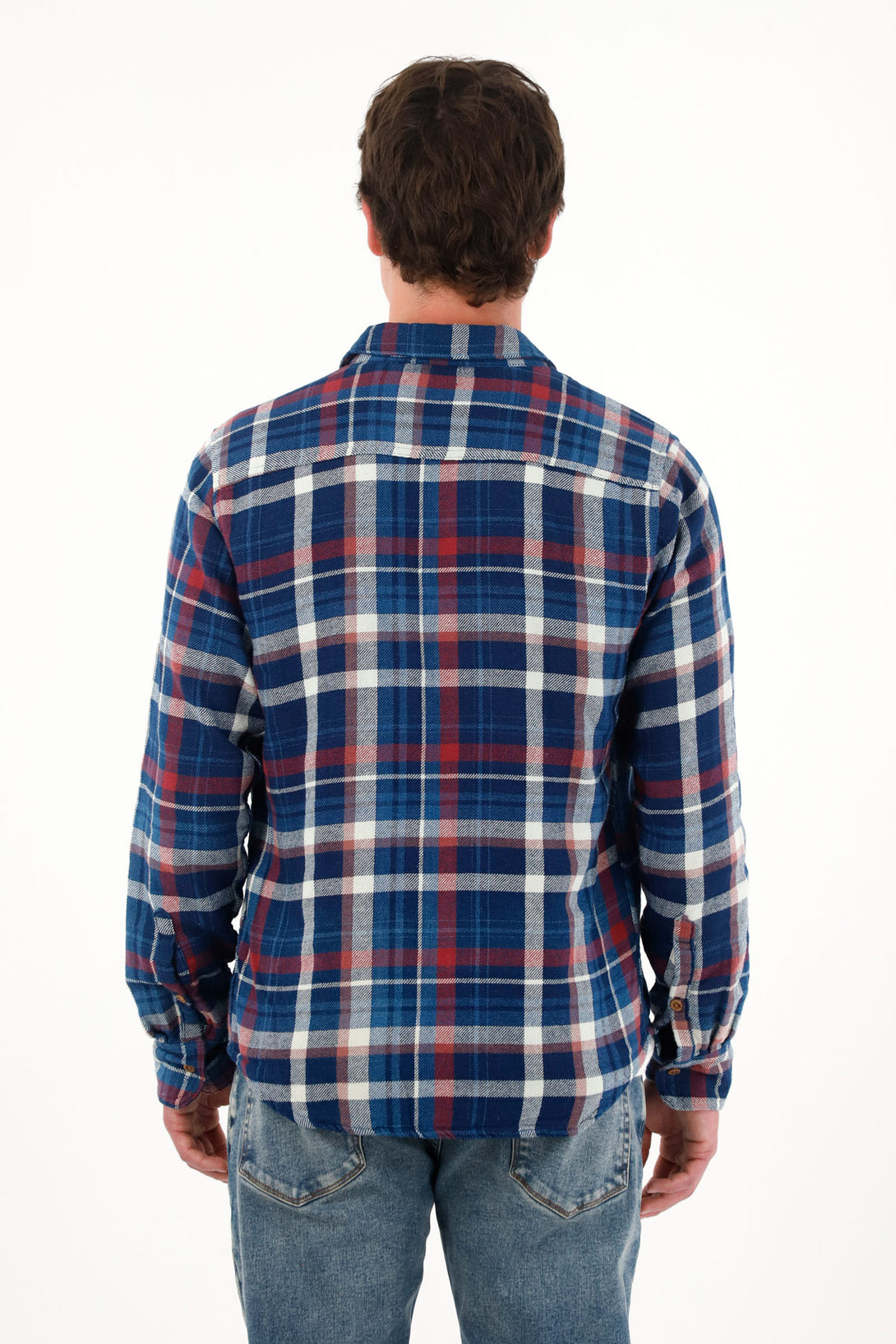 Men's Multicolor Plaid Long Sleeve Shirt