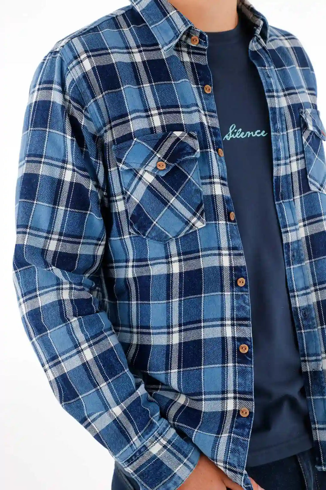 Purple Flannel Shirt with Pockets for Men
