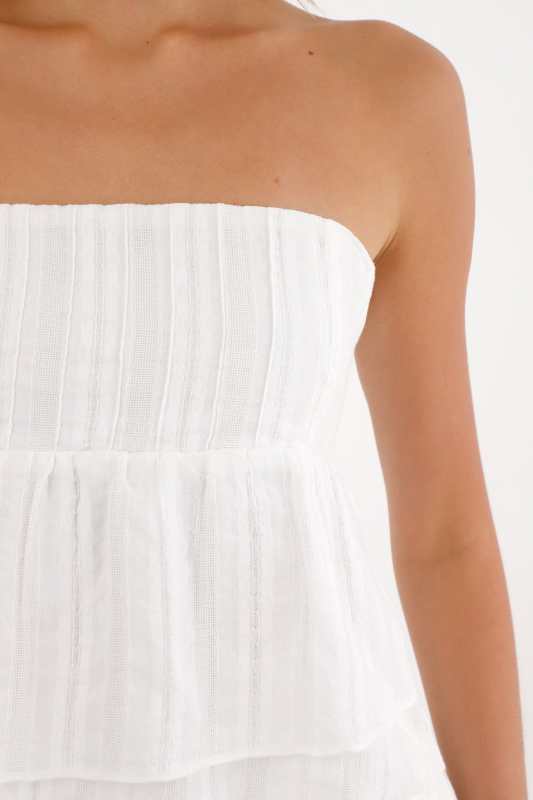 Women's Strapless Blouse with Shrug