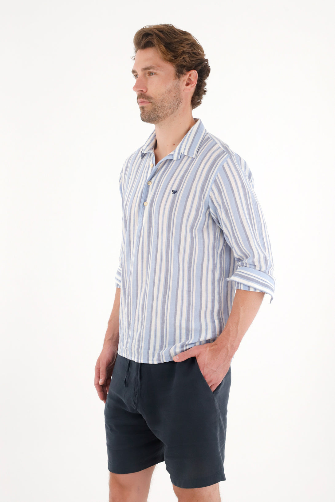 Stylish Striped Long Sleeve Shirt for Men