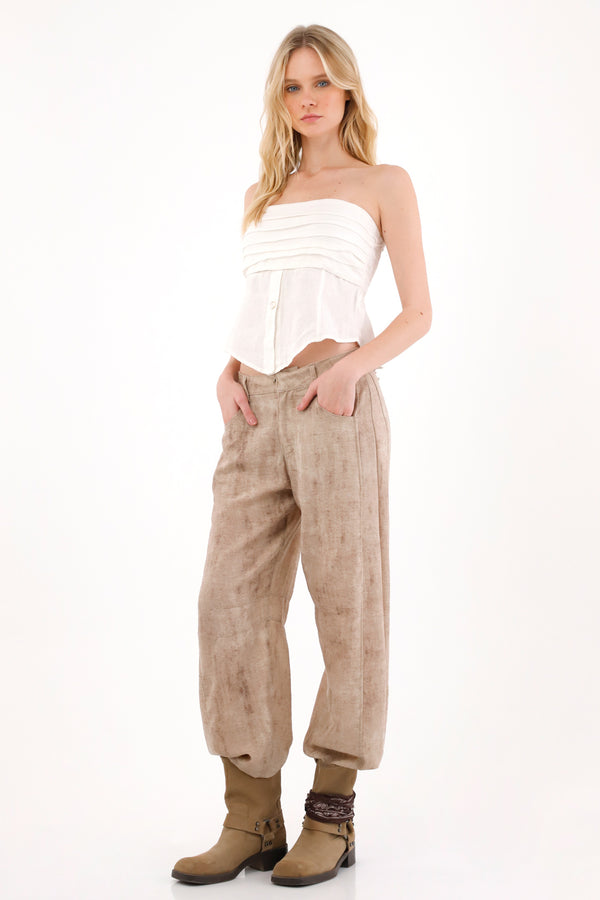 Women's Strapless Fresh Design Top in Cream
