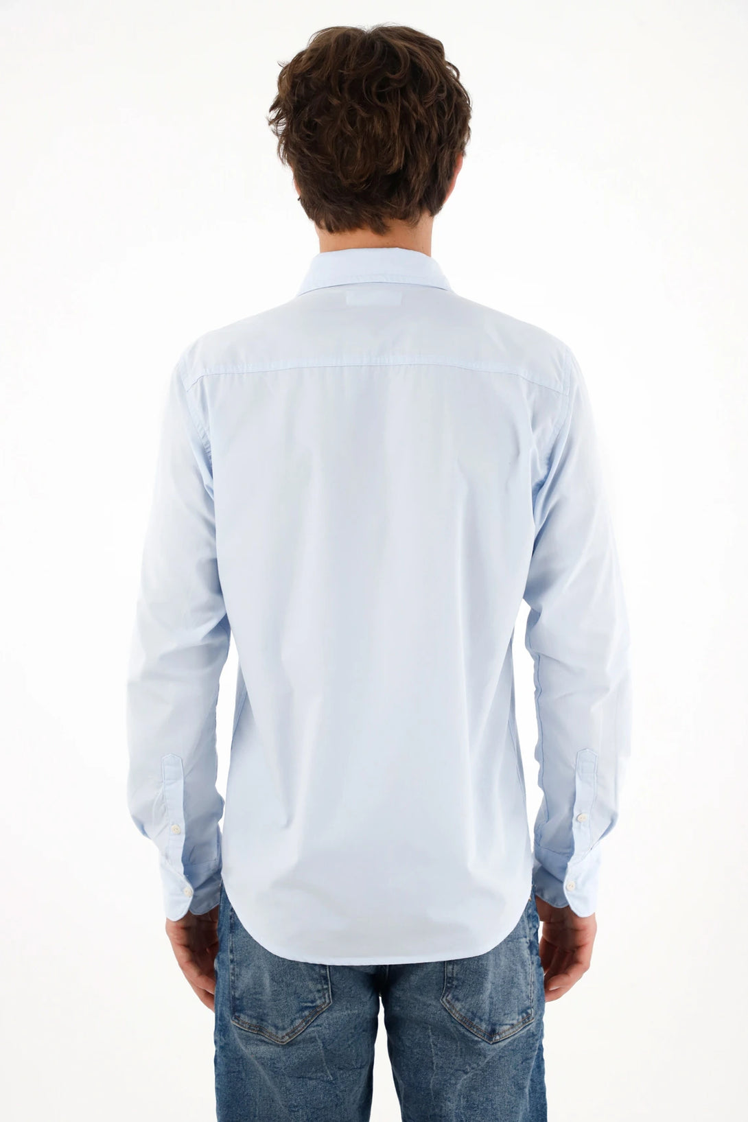 Long Sleeve Blue Shirt for Men