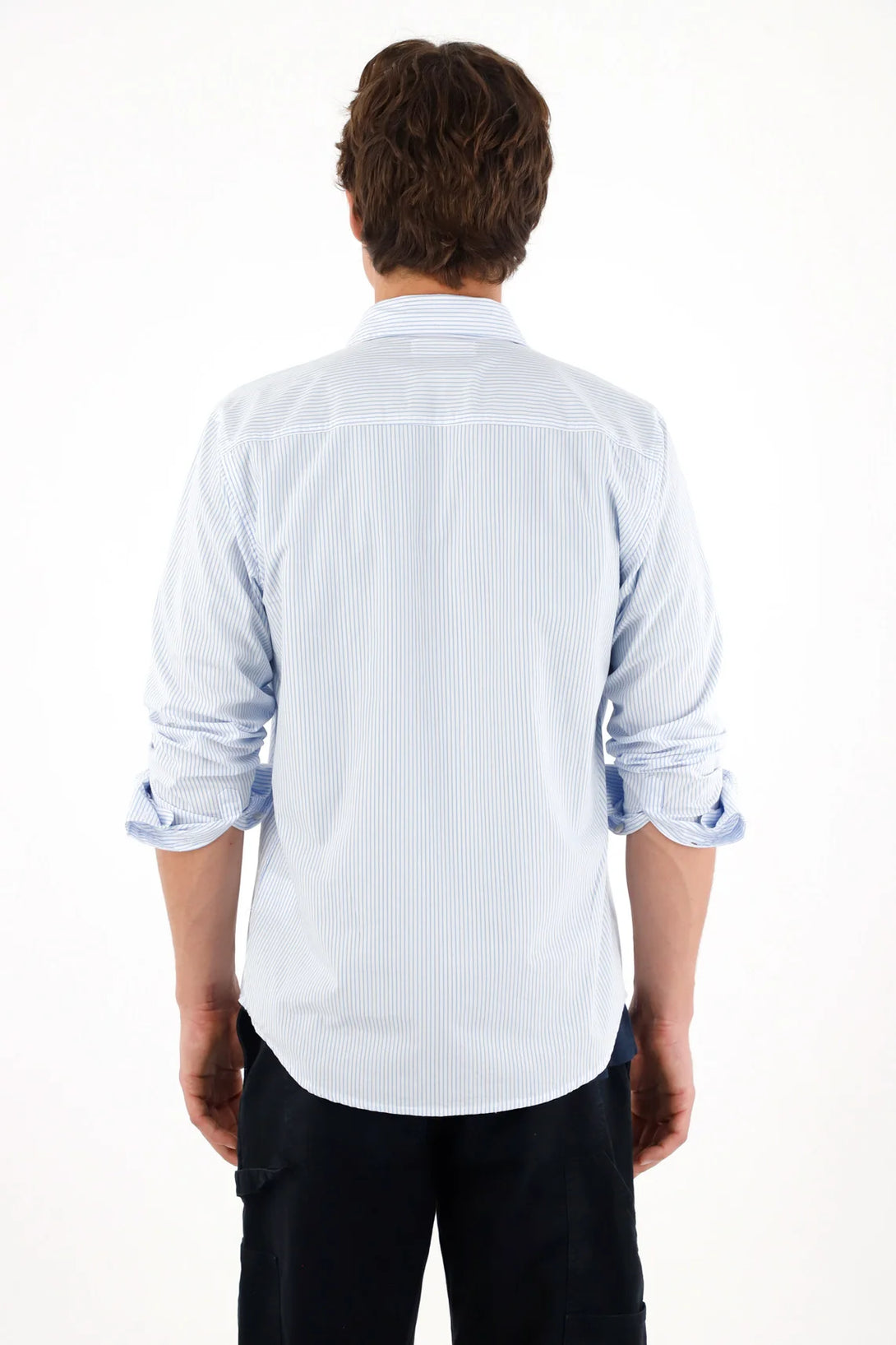 Shirt with Blue Striped Design for Men
