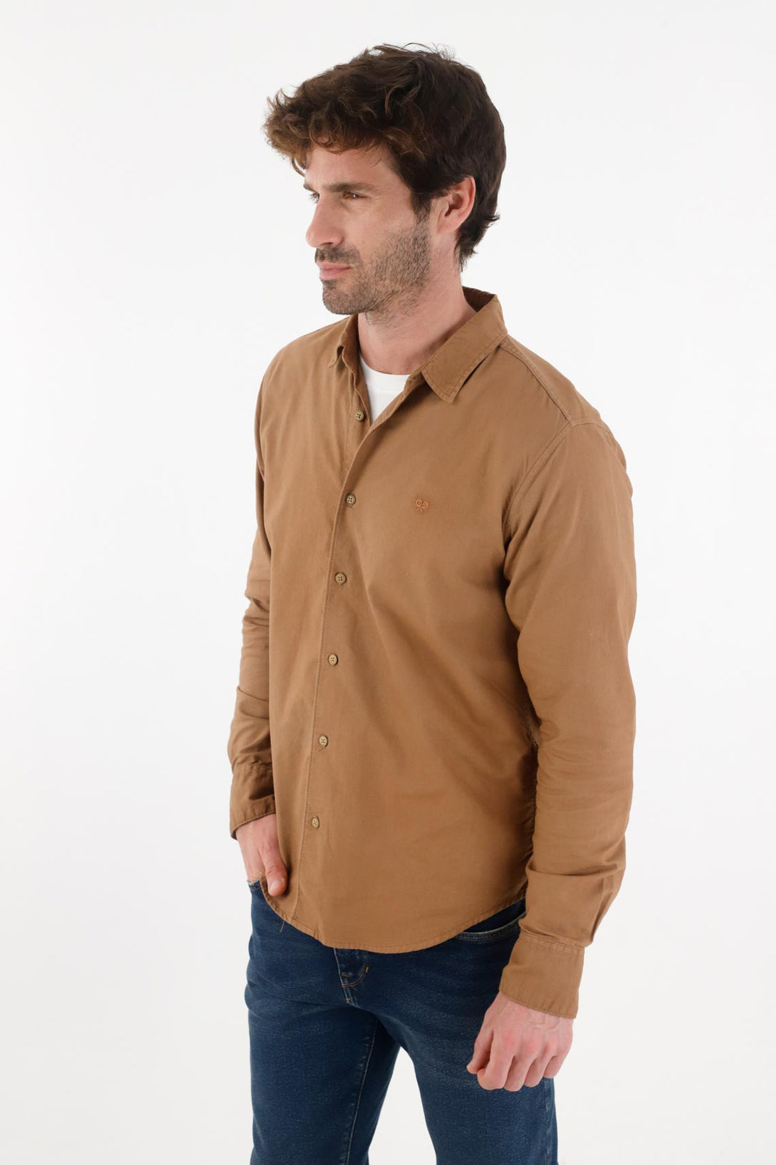 Classic Long Sleeve Shirt Off-White for Men