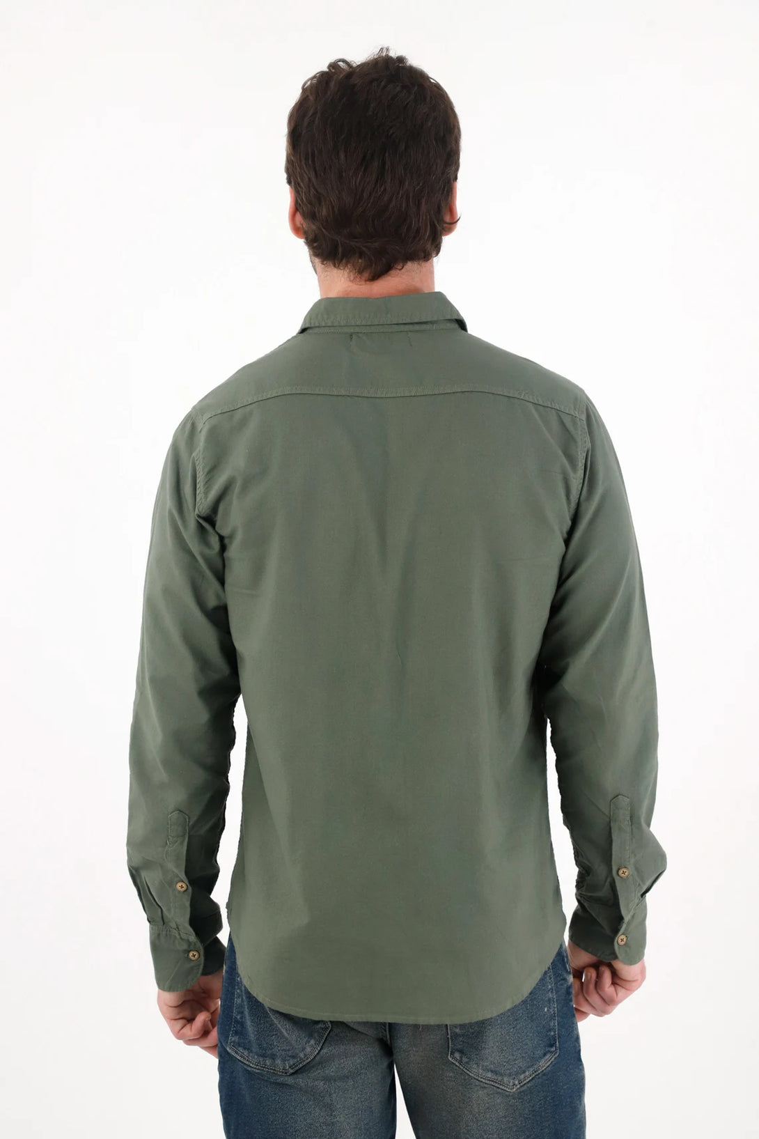 Long Sleeve Shirt in Green for Men