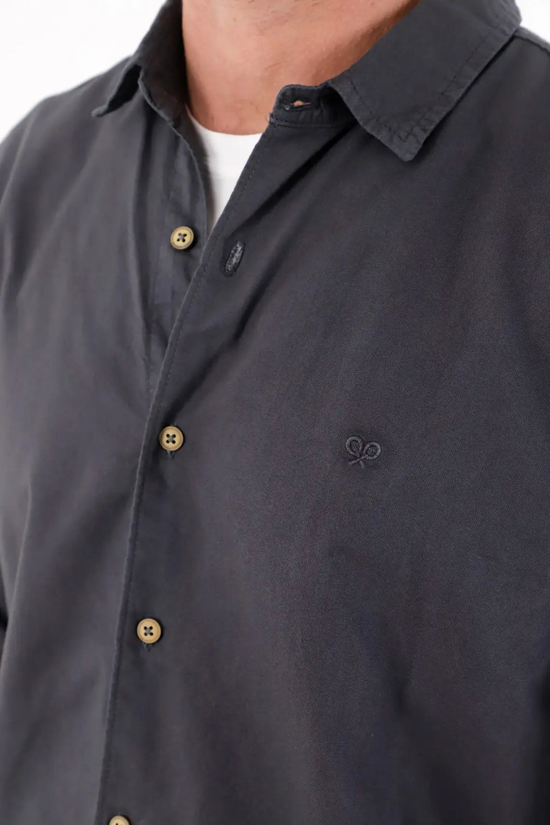Classic Long Sleeve Shirt in Blue for Men