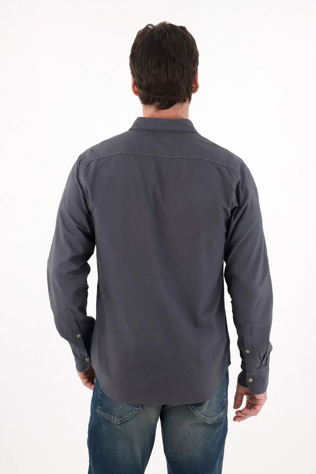 Classic Long Sleeve Shirt in Blue for Men
