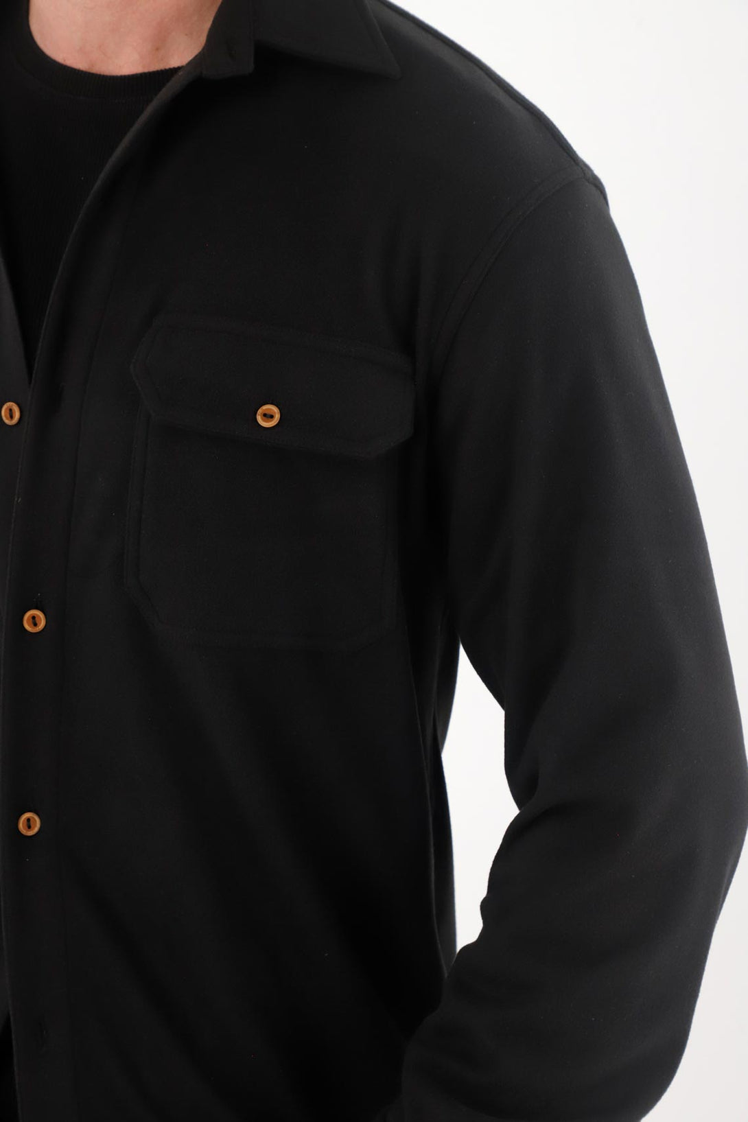 Black Long Sleeve Shirt for Men