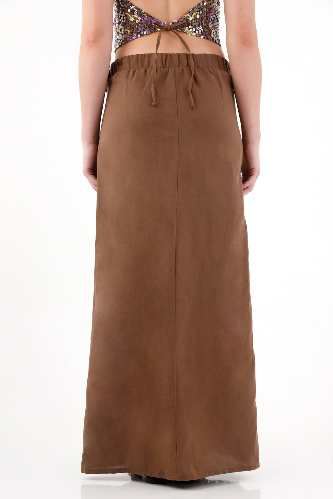 Women’s Long Pareo-Style Skirt with Sequins