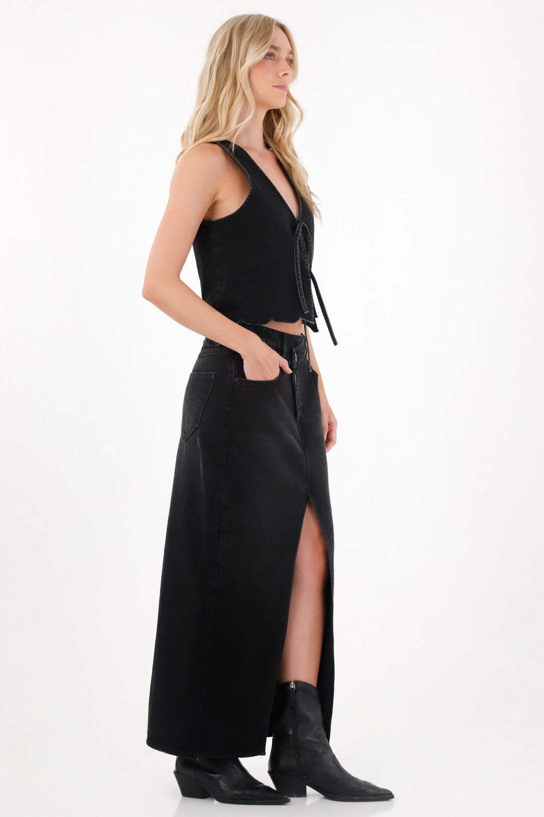 Long Denim Skirt for Women