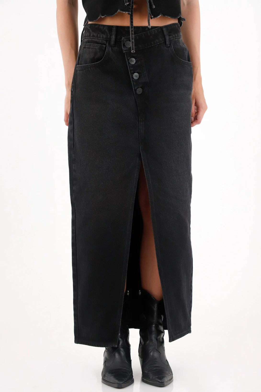 Long Denim Skirt for Women