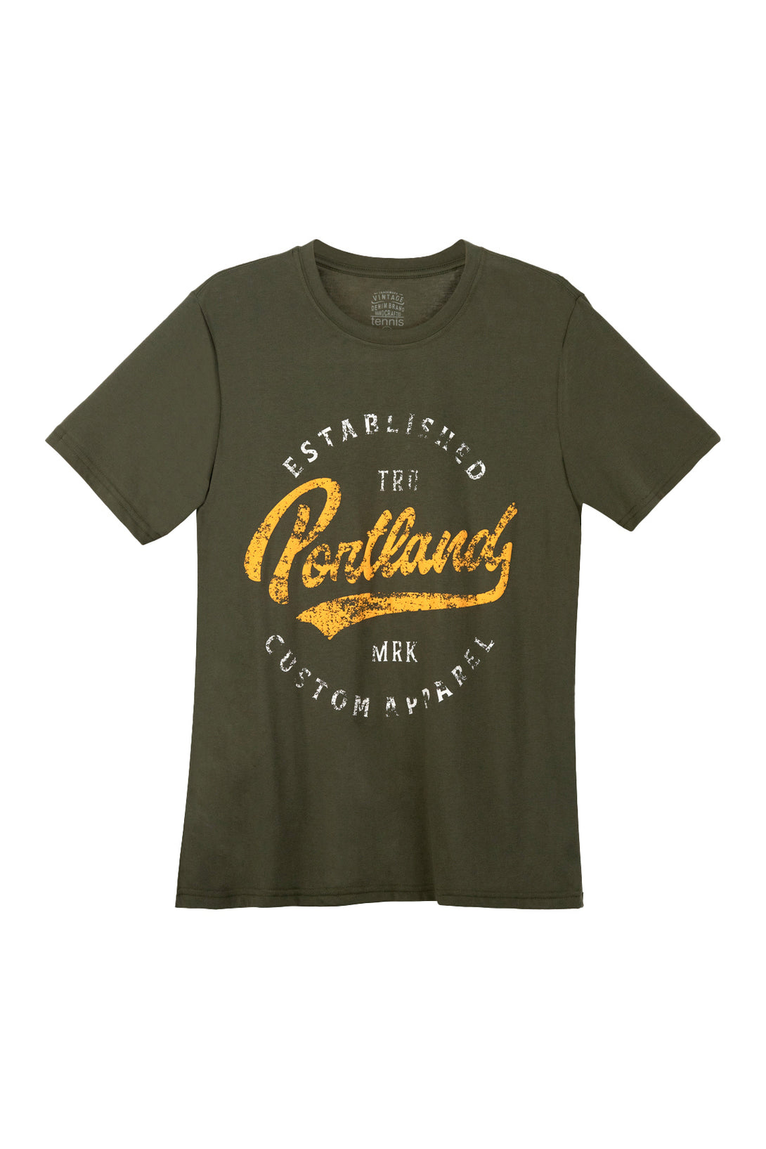 Men's Green Short-Sleeve T-Shirt
