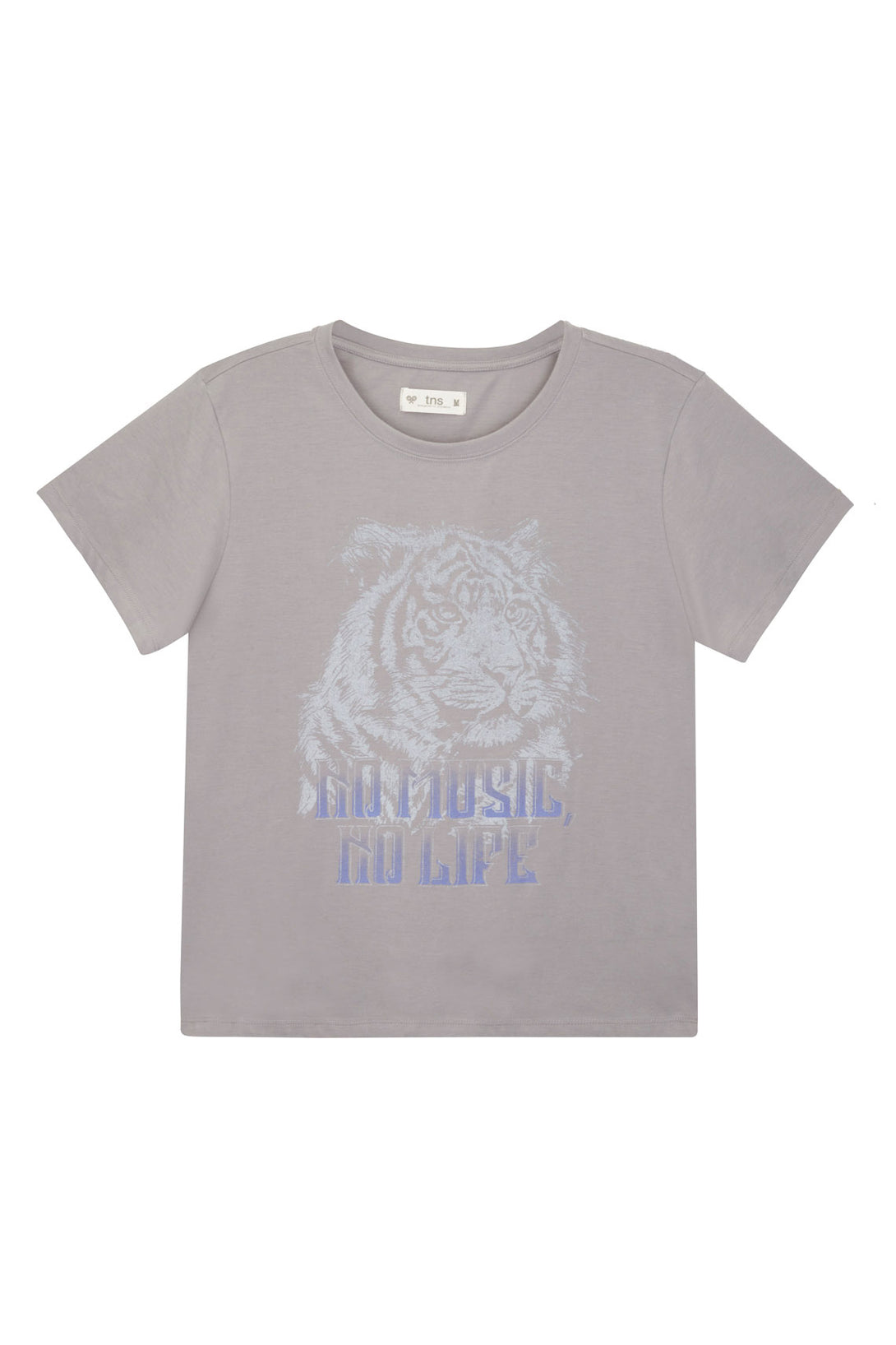 Women's Regular Fit Basic Gray T-Shirt