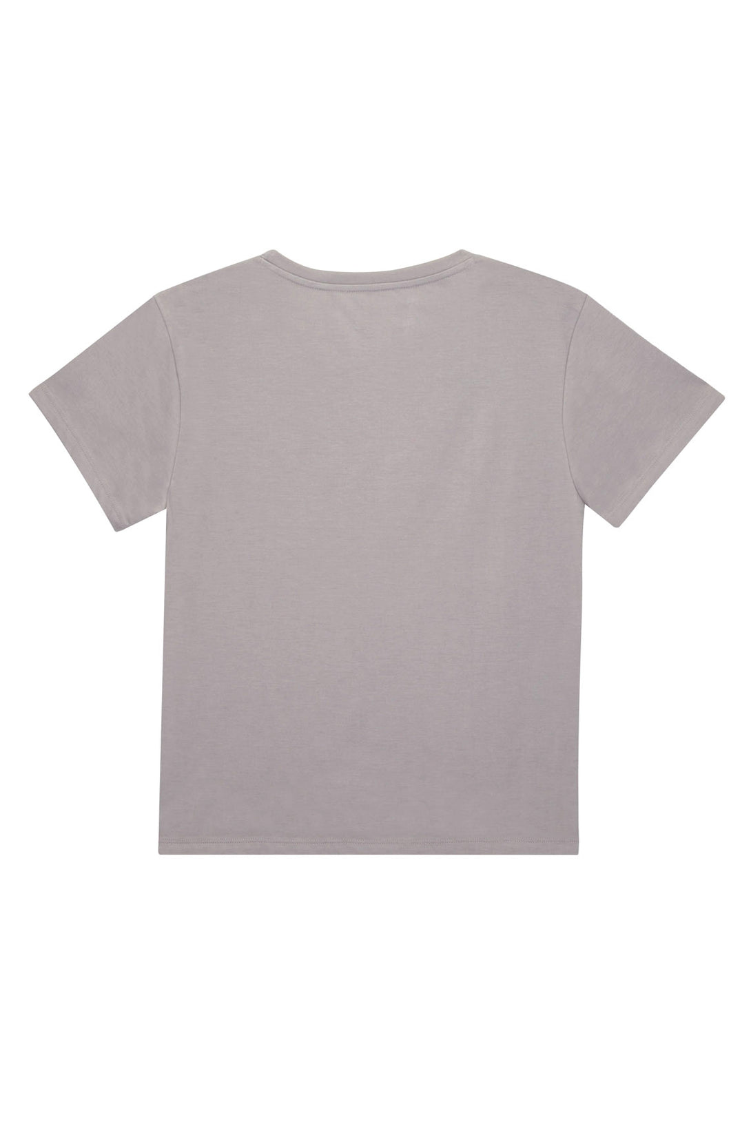 Women's Regular Fit Basic Gray T-Shirt
