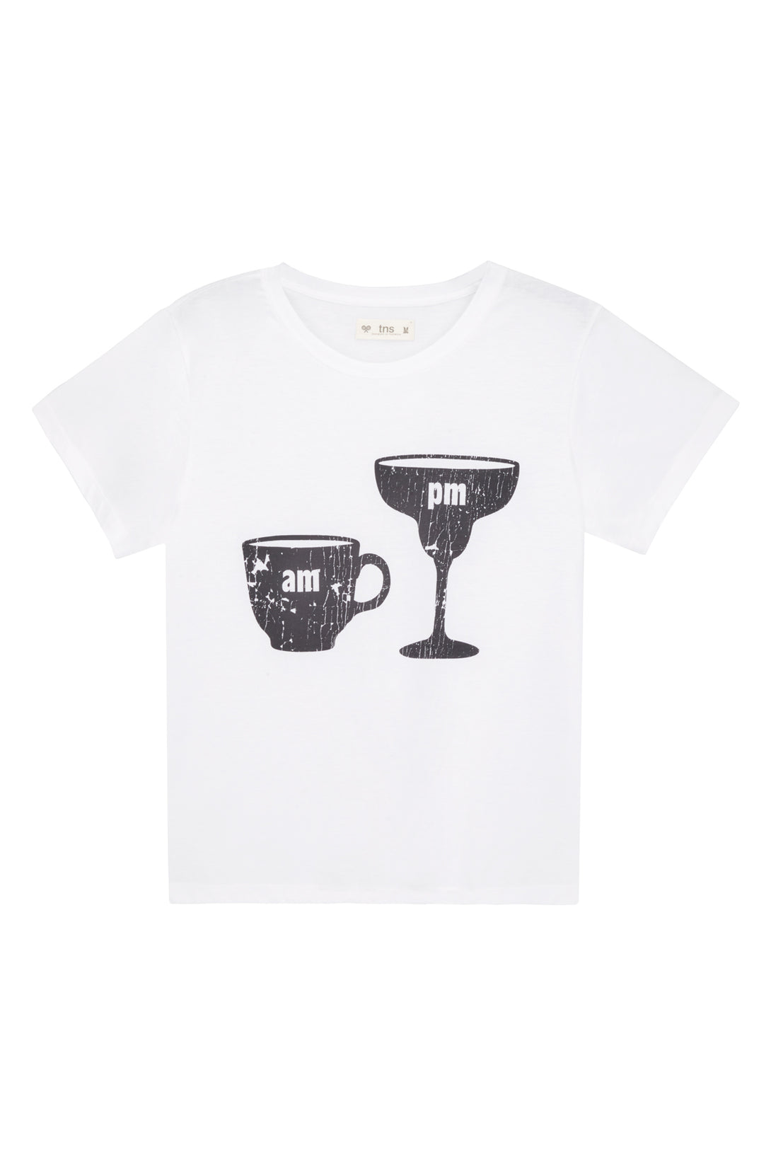 Women's Basic White Round Neck T-Shirt