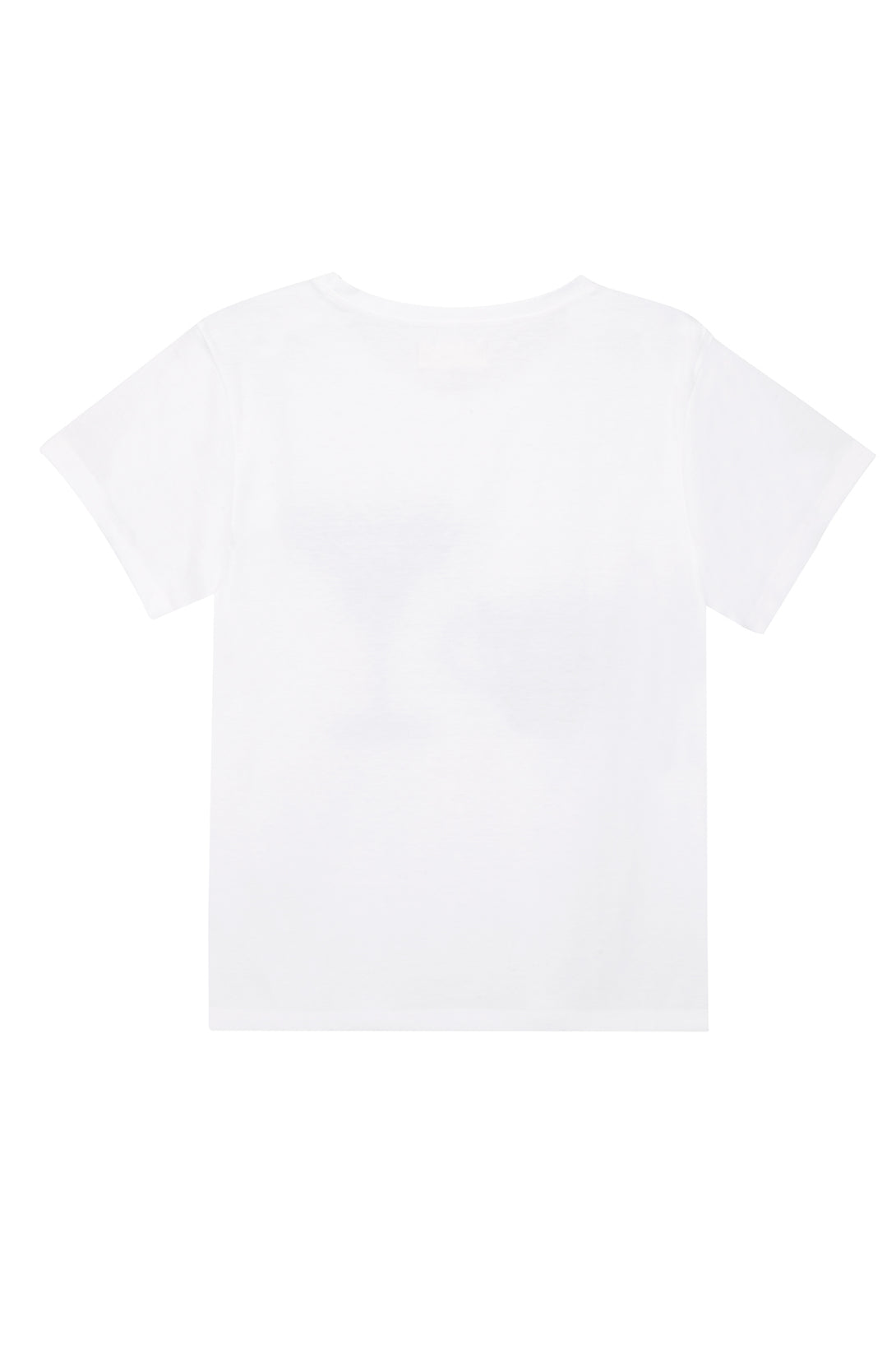 Women's Basic White Round Neck T-Shirt