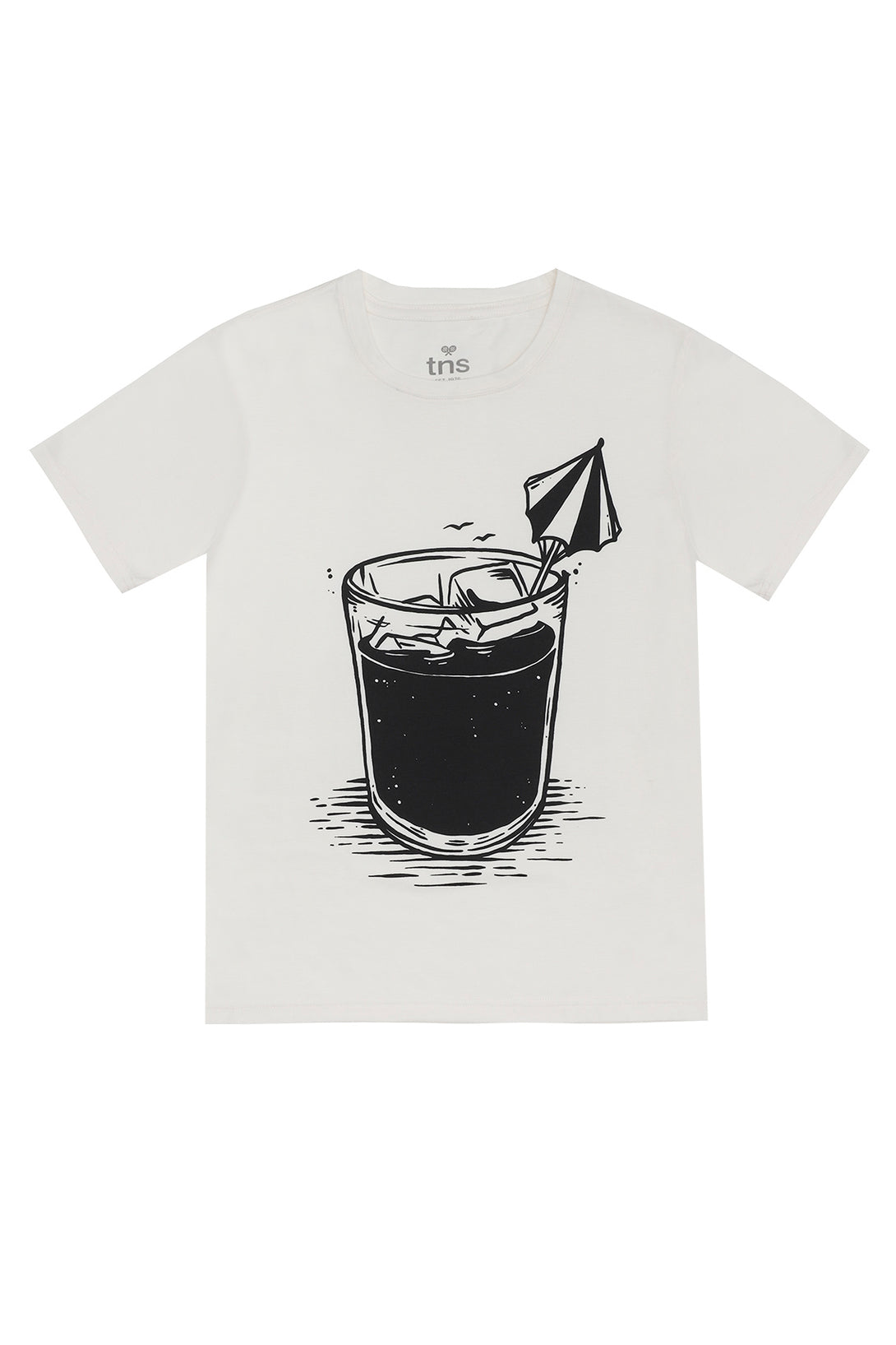 Men's Cream T-Shirt with Localized Print