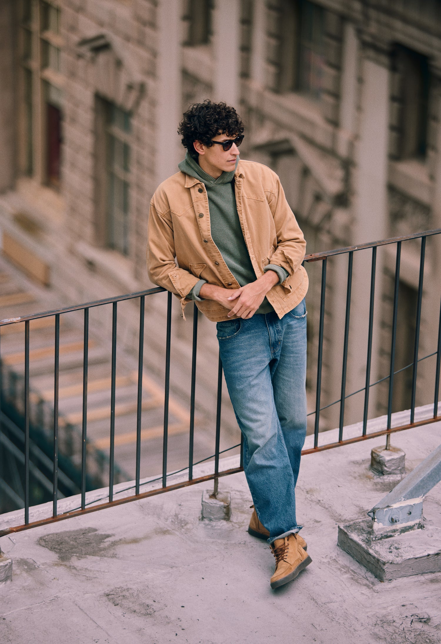 Coffee Bull Denim Jacket for Men