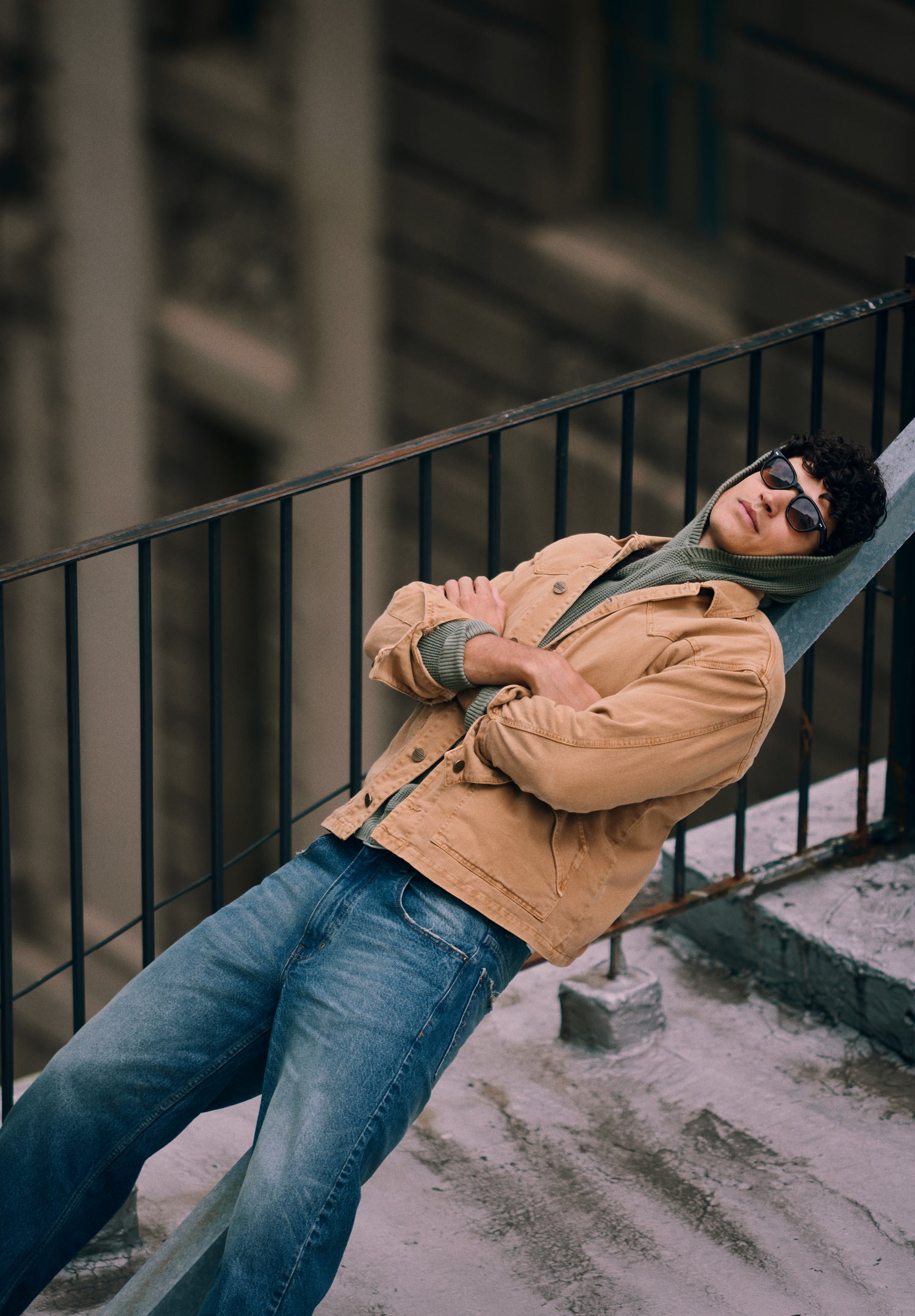 Coffee Bull Denim Jacket for Men