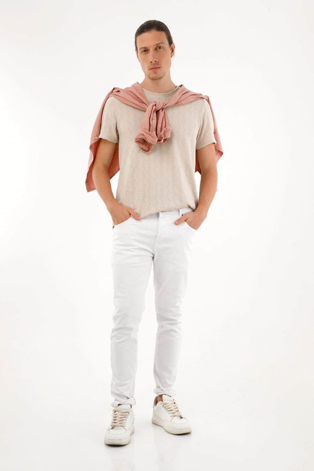 Men's White Skinny Pants