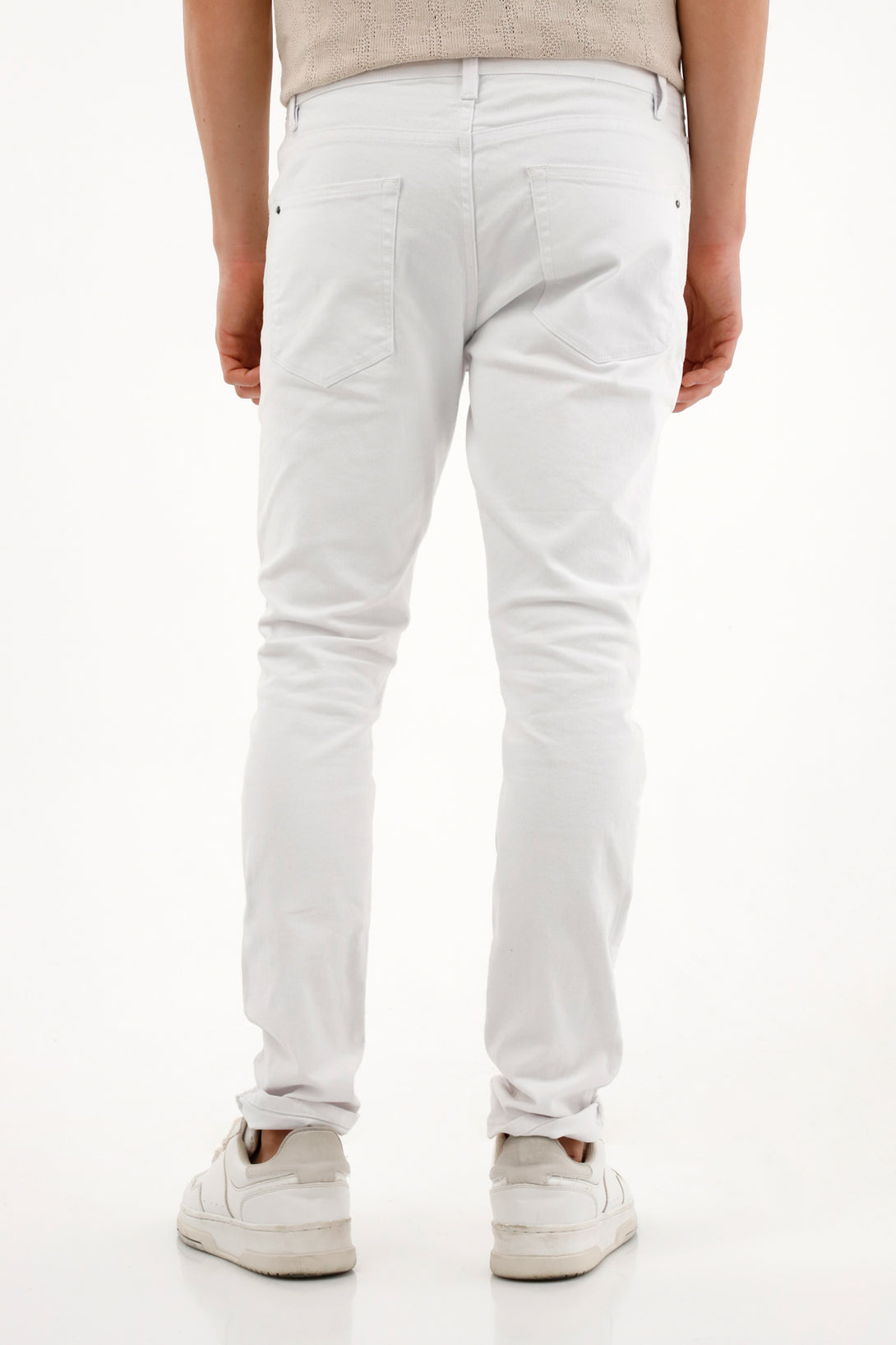 Men's White Skinny Pants