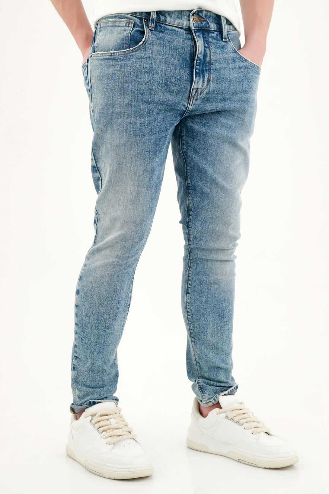 Men's Ripped Blue Jeans