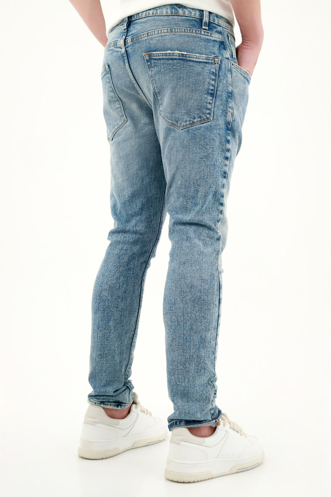 Men's Ripped Blue Jeans