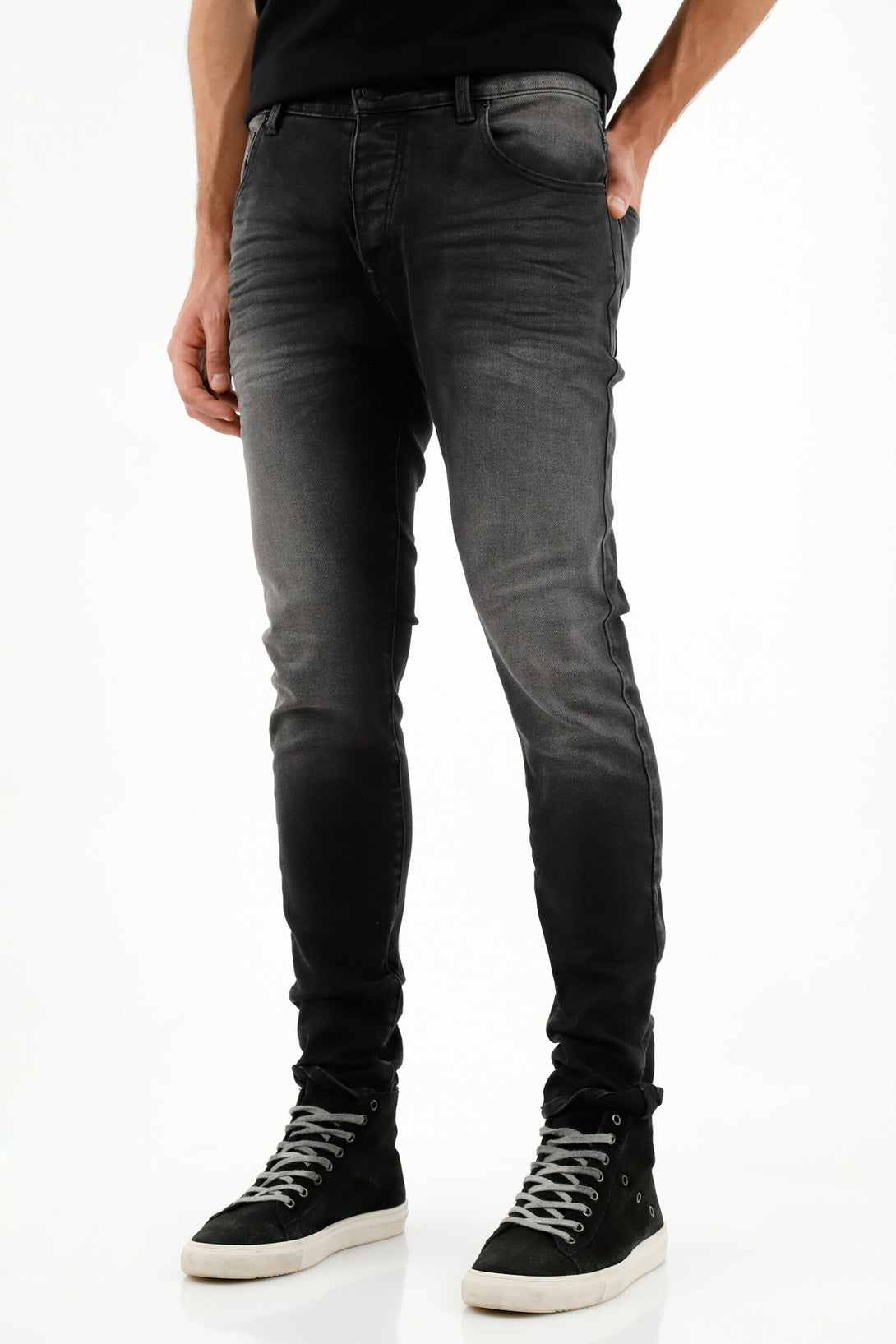 Men's Black Denim Skinny Jeans