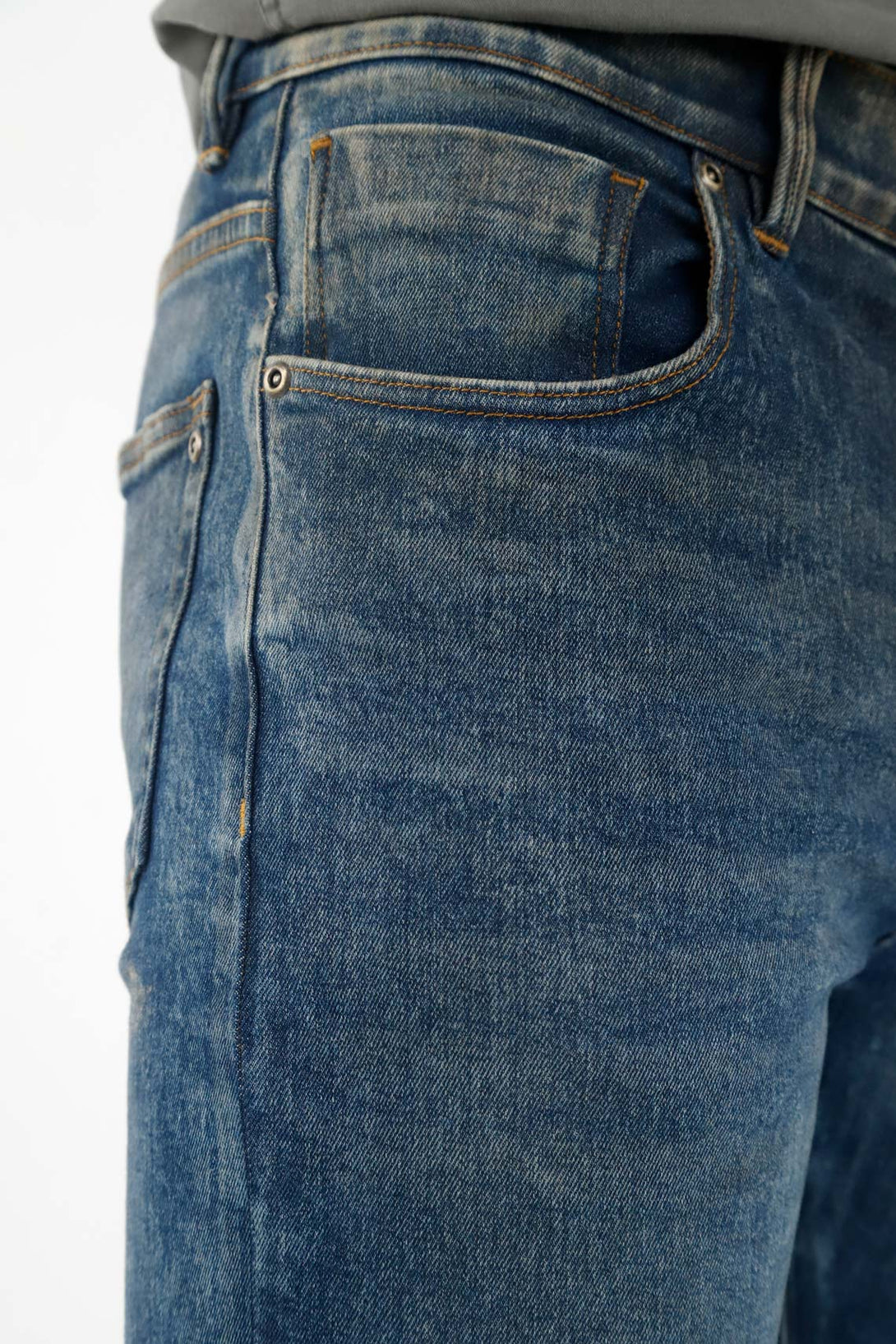 Men's TNS Jean, Super Skinny Flat Heavy Waist Jeans with Waistband
