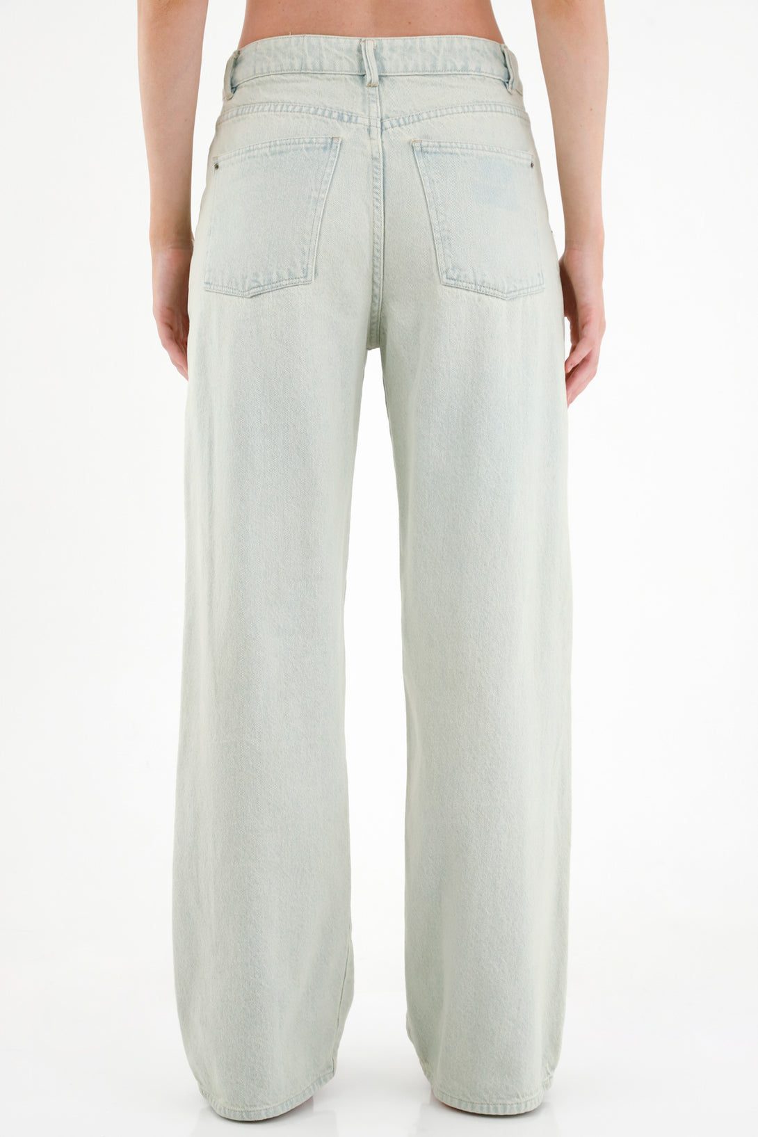 Jean azul Wide Leg para mujer