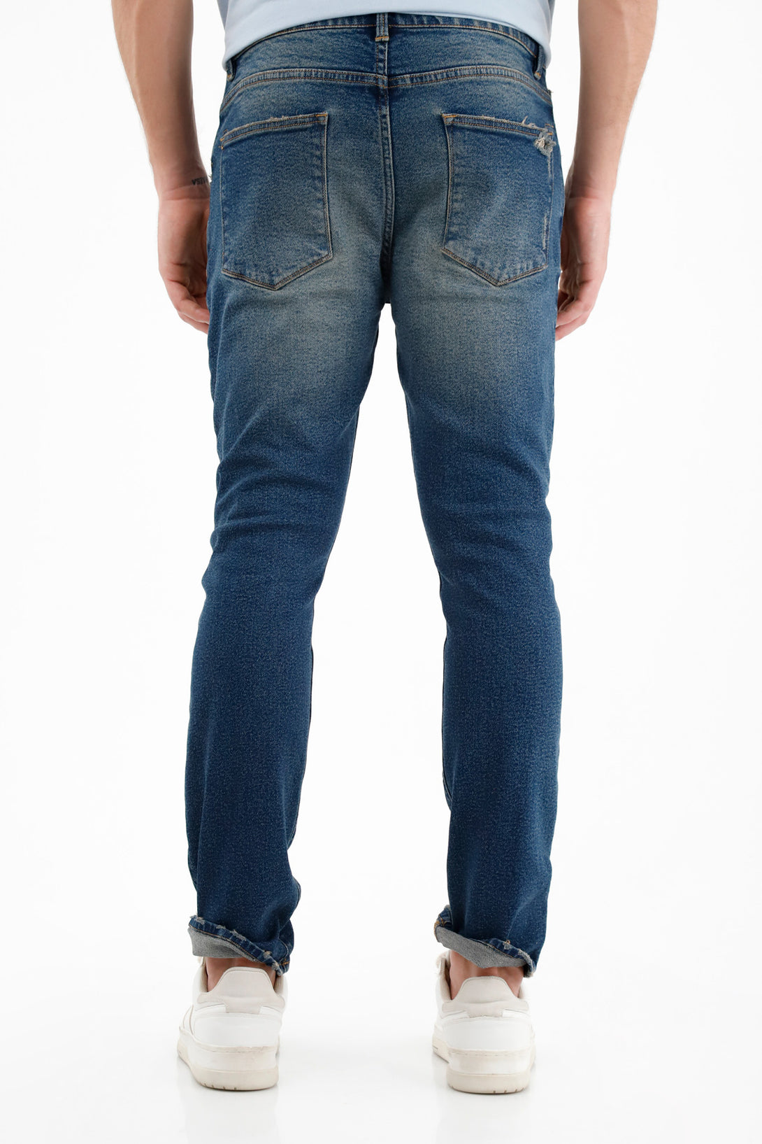 Men's Mid-Rise Distressed Nudy Jeans