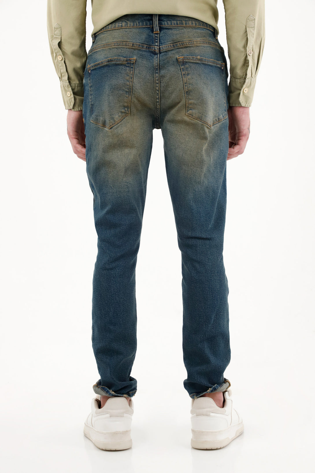 Jean azul tono medio Skinny para hombre