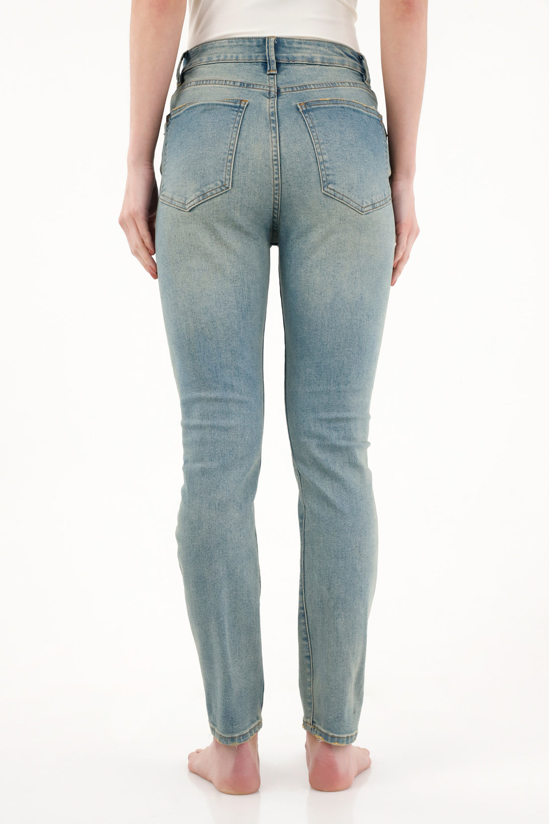 Women's High-Waisted Blue Jean Jeggings