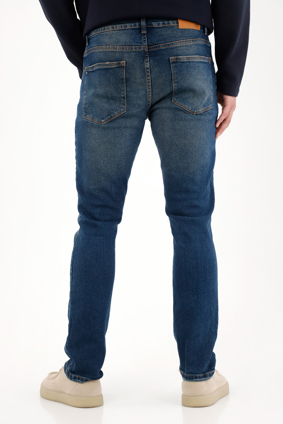 Men's Medium Rise Nudy Jeans with Embroidery
