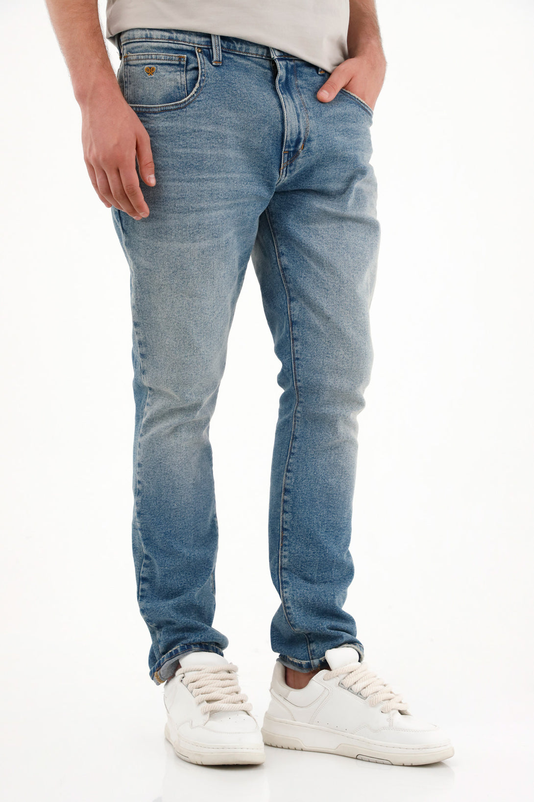 Men's Medium Rise Blue Nudy Jeans