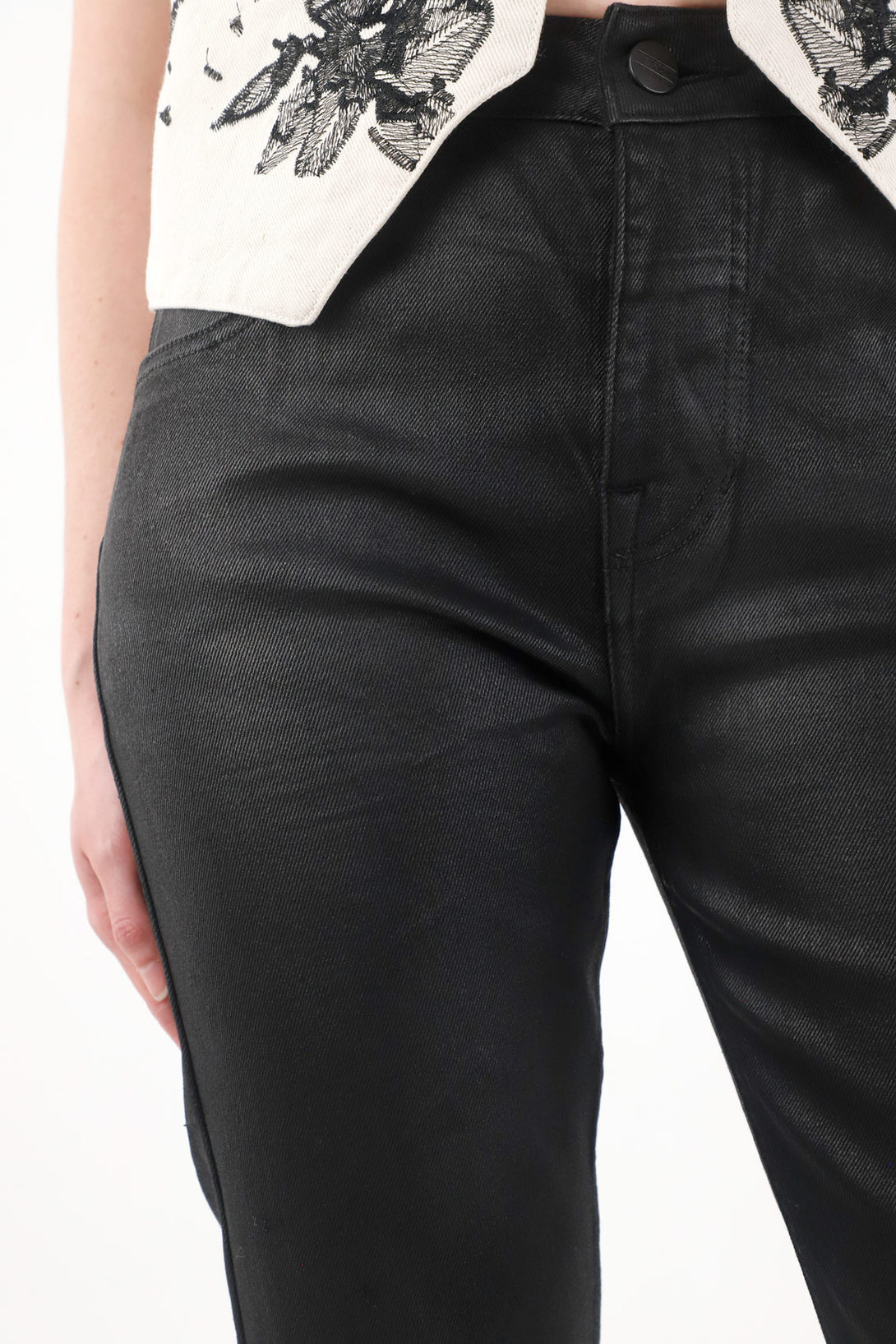 High-Waisted Black Jeans for Women