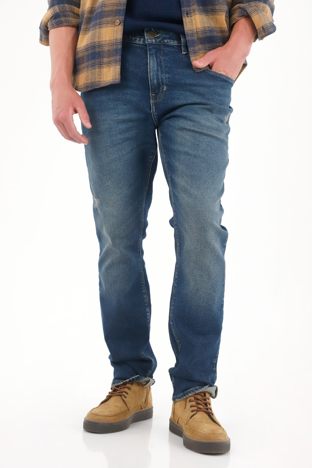 Medium Rise Dark Denim Nudy Jeans for Men