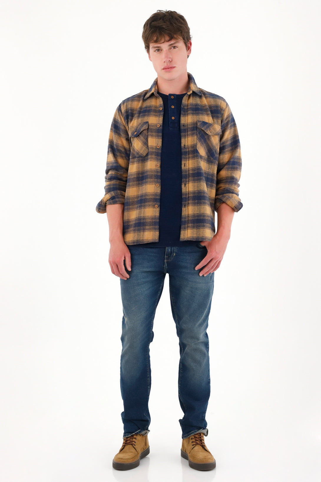 Medium Rise Dark Denim Nudy Jeans for Men