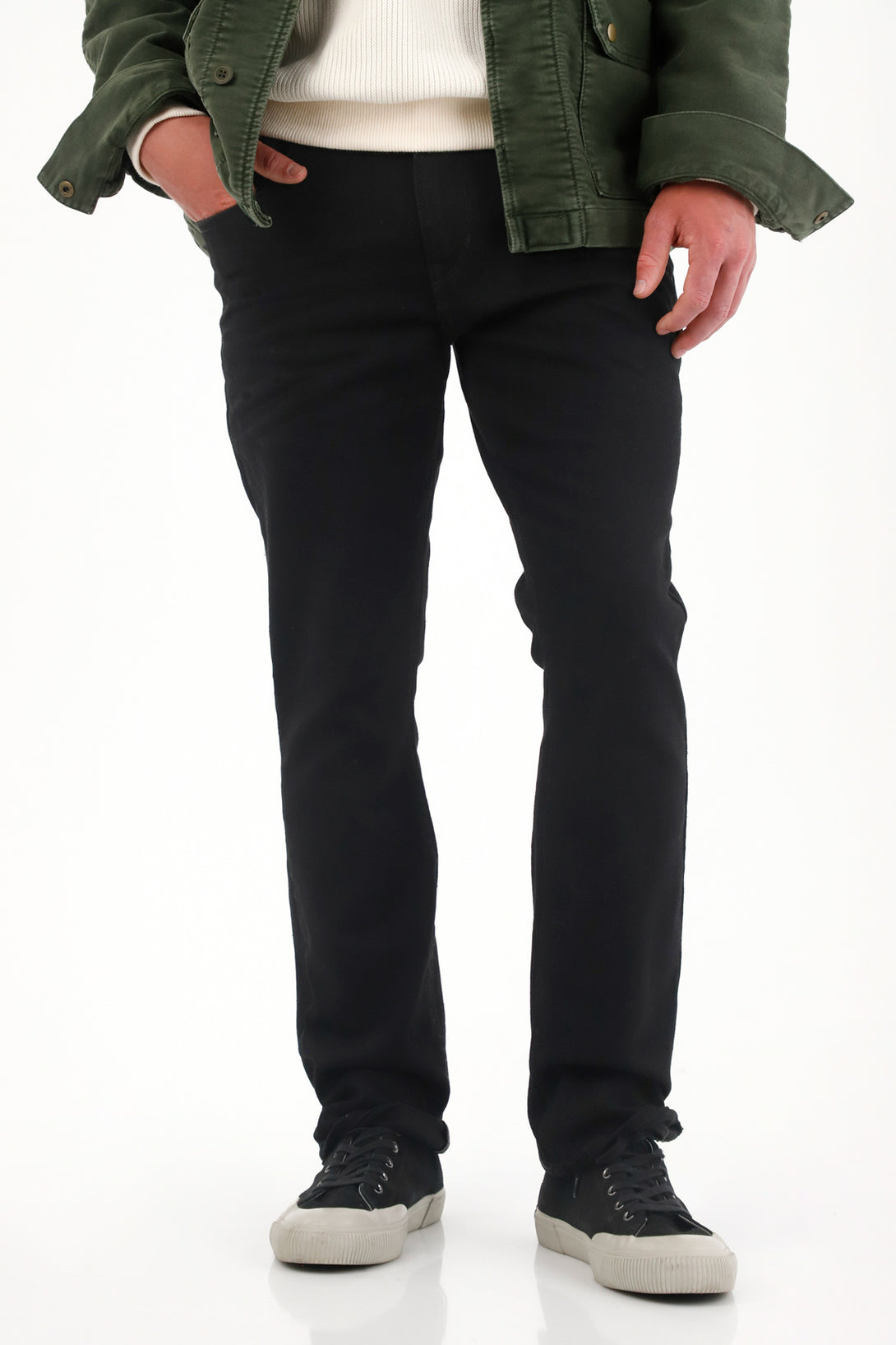 Men's Mid-Rise Black Nudy Jeans