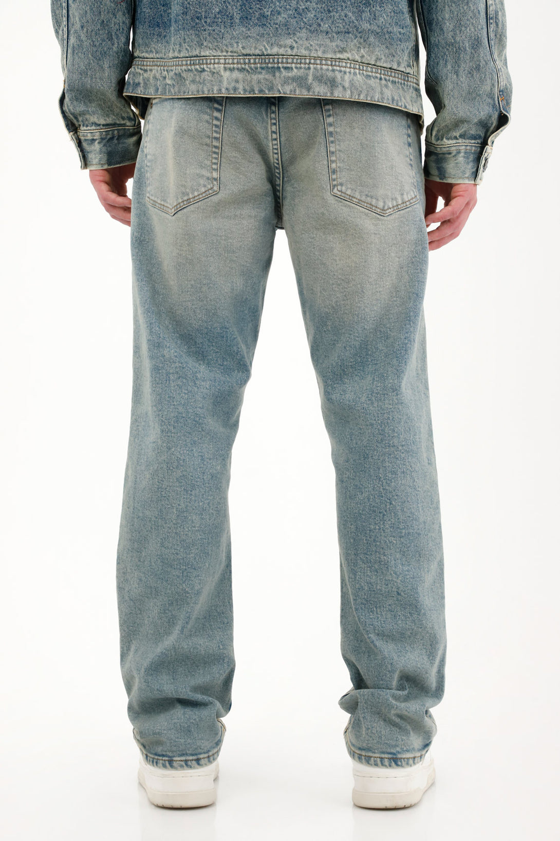 Jean Recto con dirty azul claro para hombre