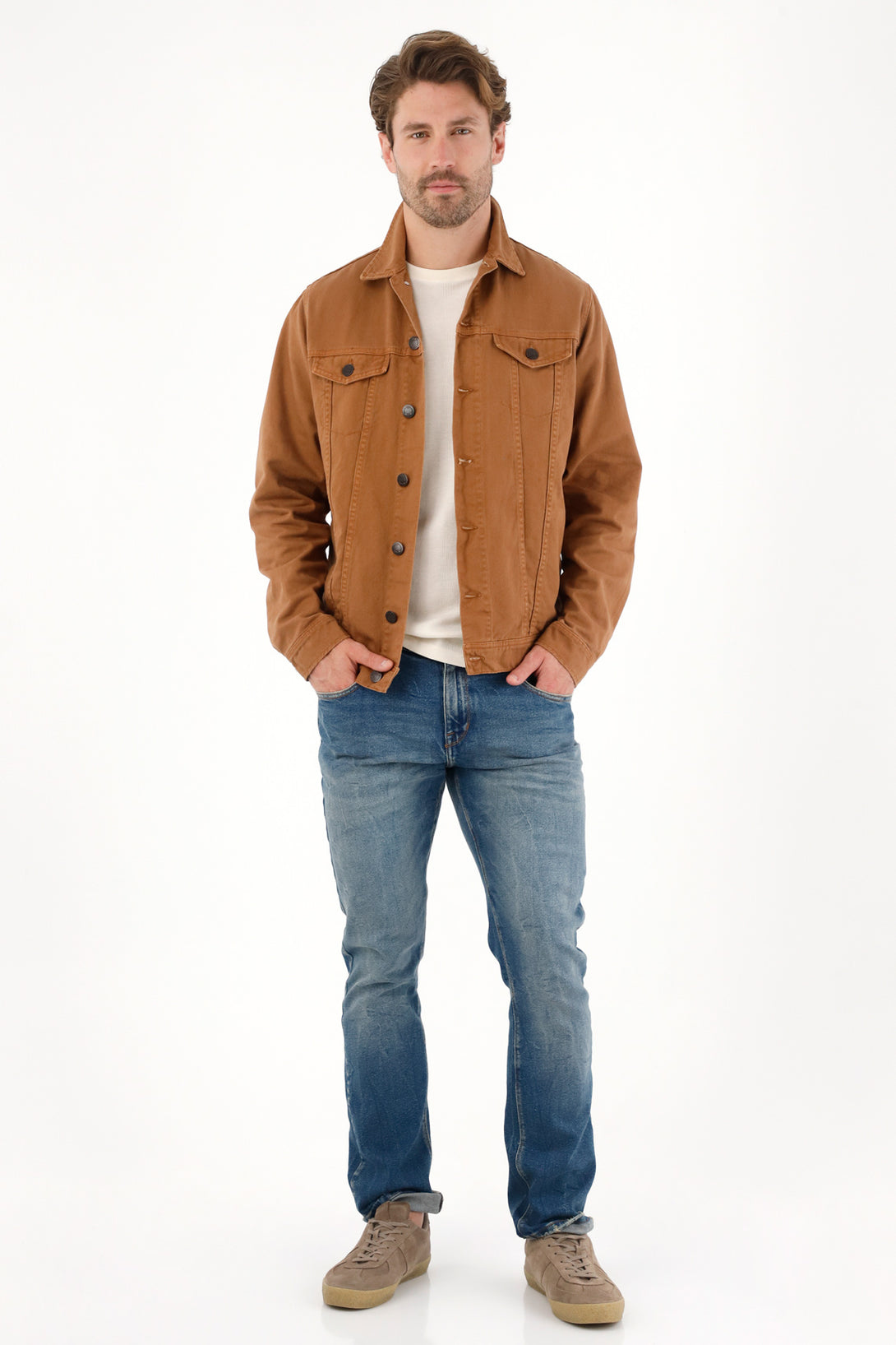 Blue Cracked Effect Nudy Jeans for Men