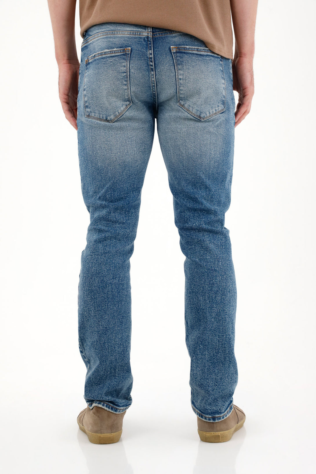 Men's Blue Nudy Jeans with Distressed Details