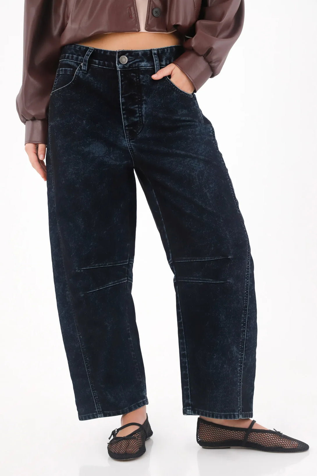 Jean Horseshoe azul para mujer